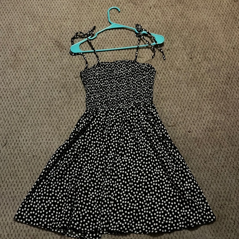 Fit & Flare tie strap Floral Dress
